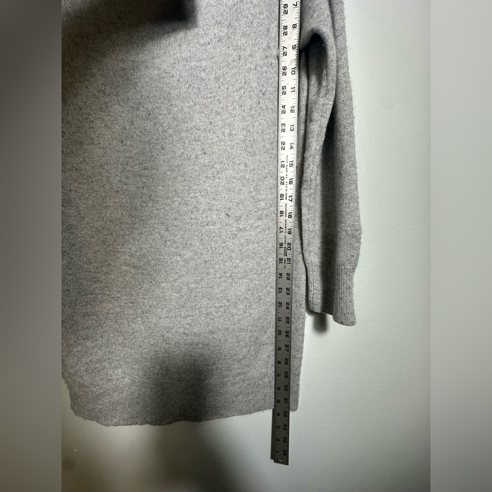 T Alexander Wang Gray Cashmere Wool Off Shoulder Long Sweater/ Tunic  Sz Medium - Picture 14 of 15